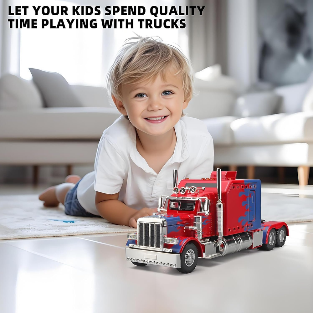đ„Christmas Early Discount 50% OffđSemi Truck Toy with Light & Sound